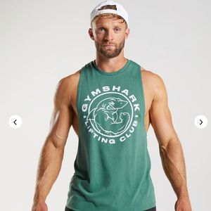 Gymshark Legacy Drop Arm Tank / Medium Size/ Hoya Green Color